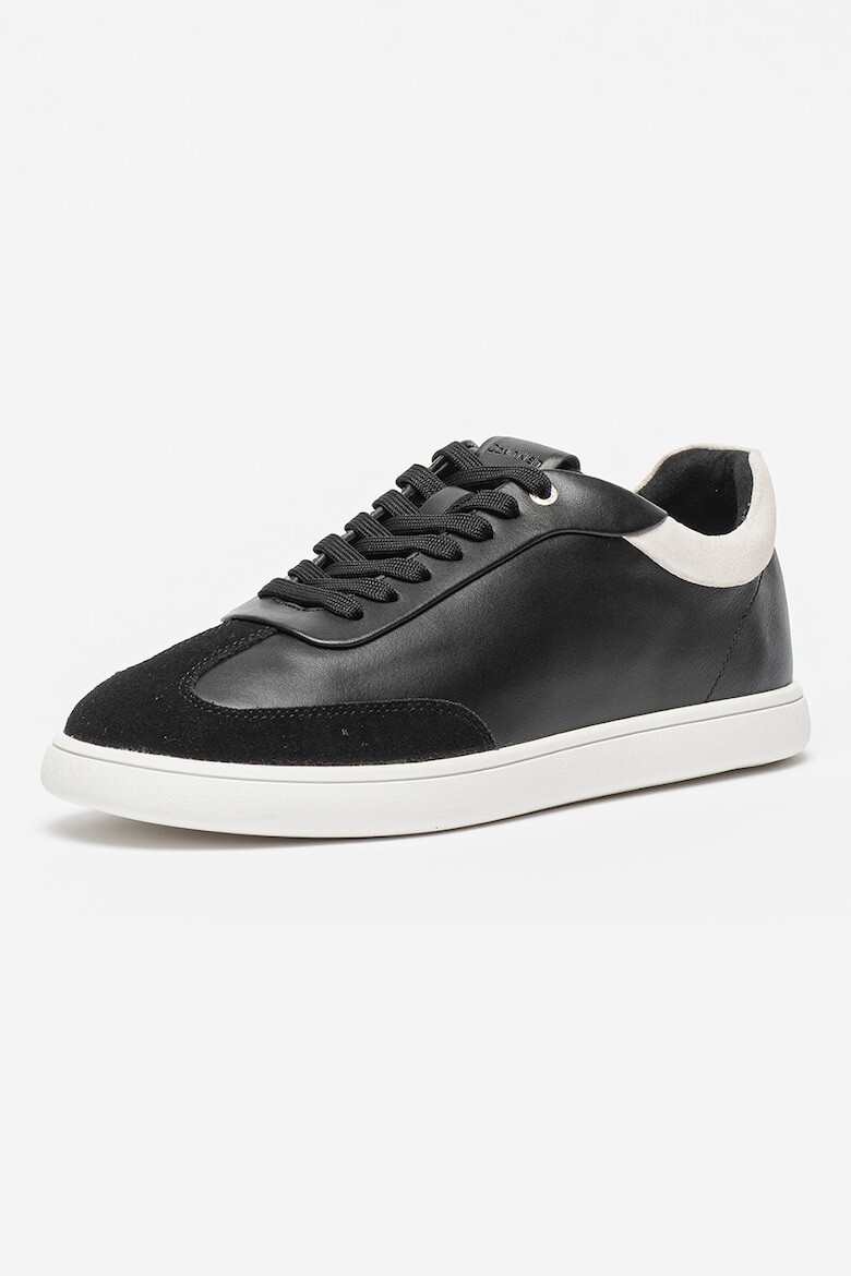 CALVIN KLEIN Pantofi sport low-cut din piele cu insertii de piele intoarsa - Pled.ro