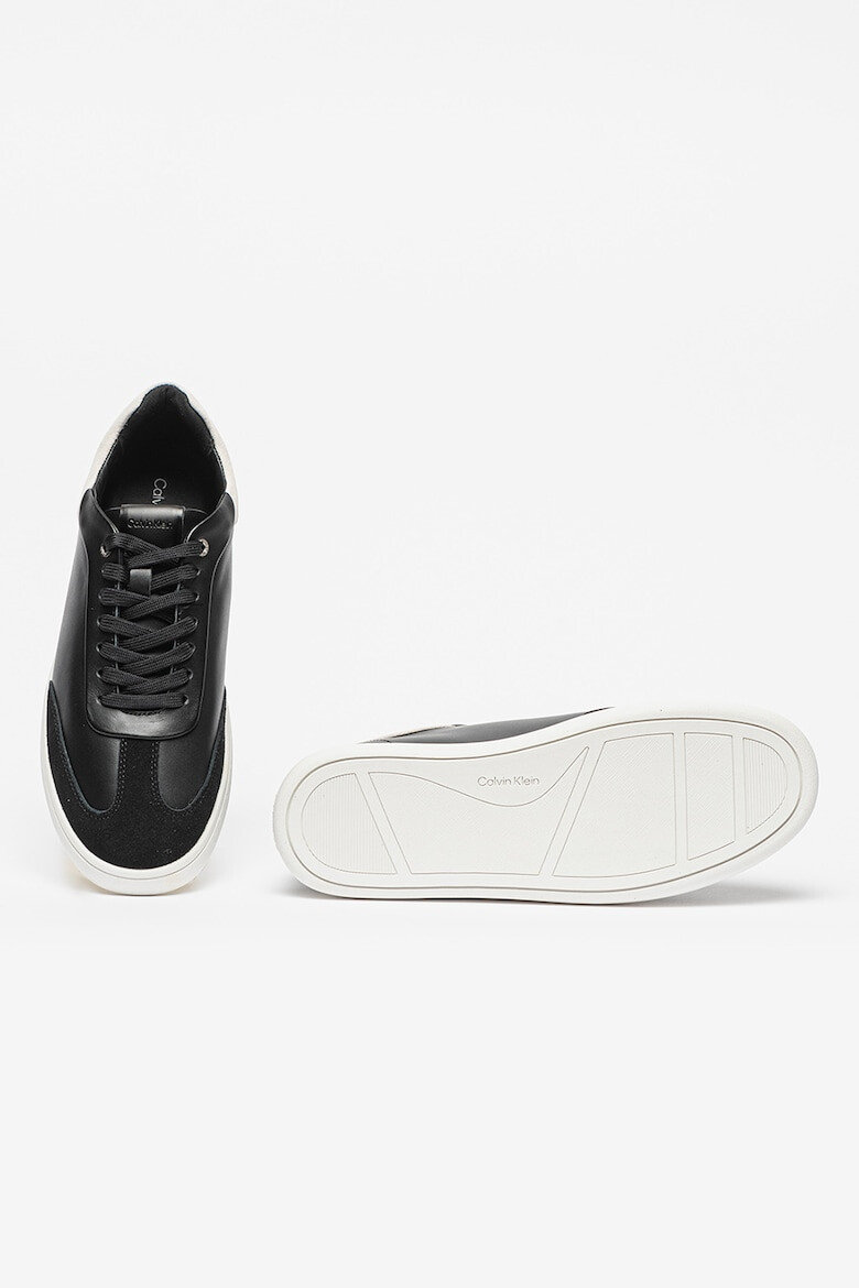 CALVIN KLEIN Pantofi sport low-cut din piele cu insertii de piele intoarsa - Pled.ro