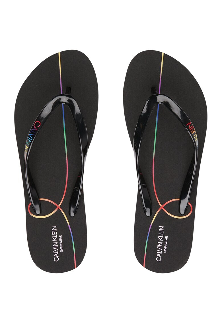 CALVIN KLEIN Papuci flip-flop cu logo - Pled.ro