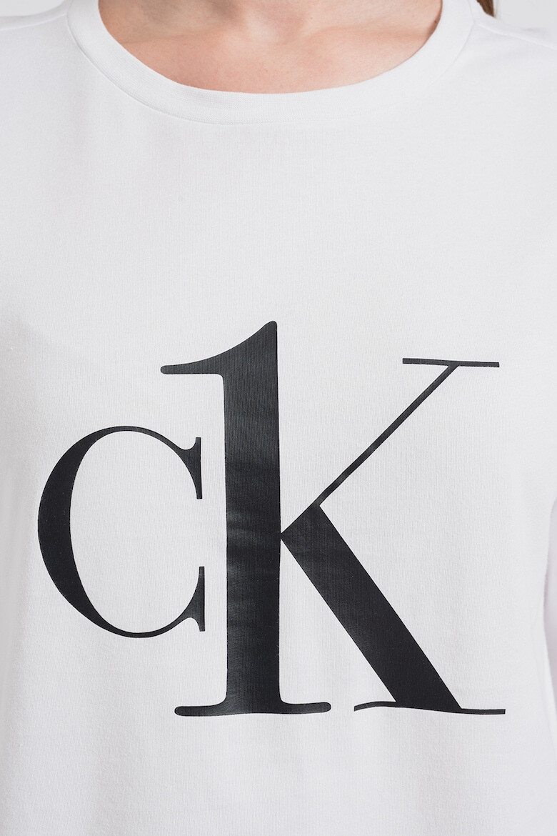 CALVIN KLEIN Pijama din amestec de bumbac cu imprimeu logo - Pled.ro