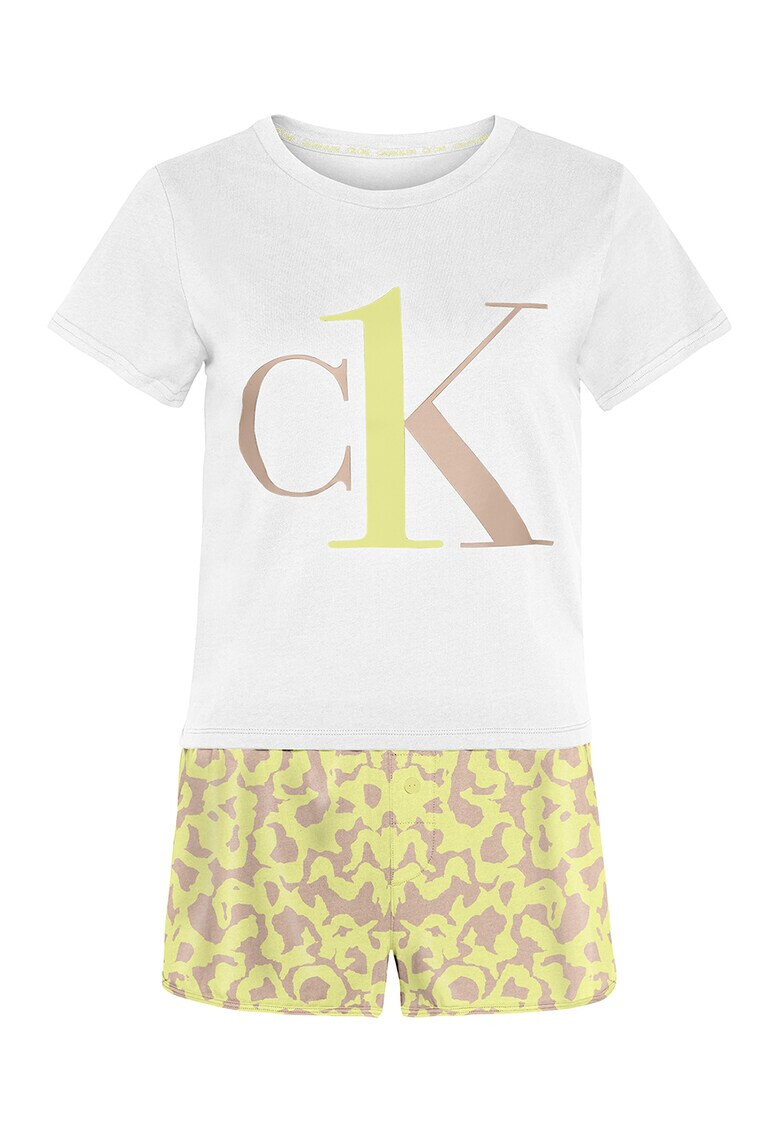 CALVIN KLEIN Pijama scurta cu imprimeu logo - Pled.ro