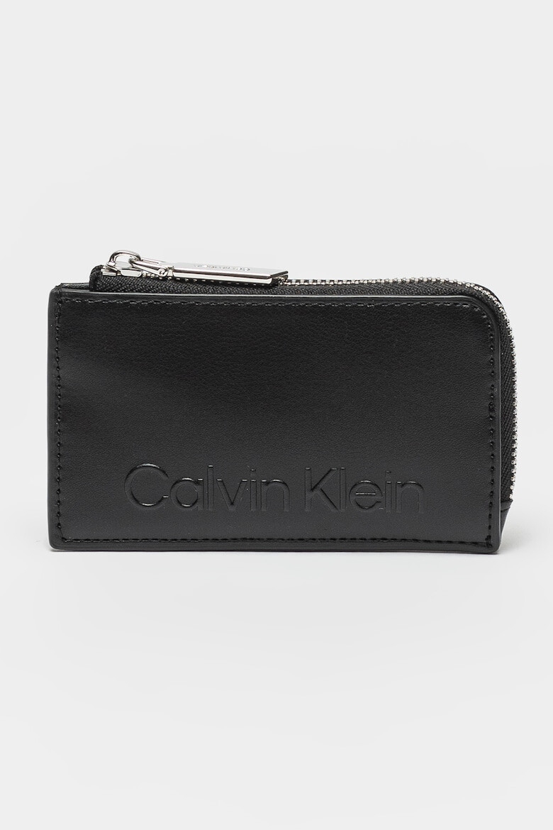 CALVIN KLEIN Portcart de piele ecologica cu logo - Pled.ro