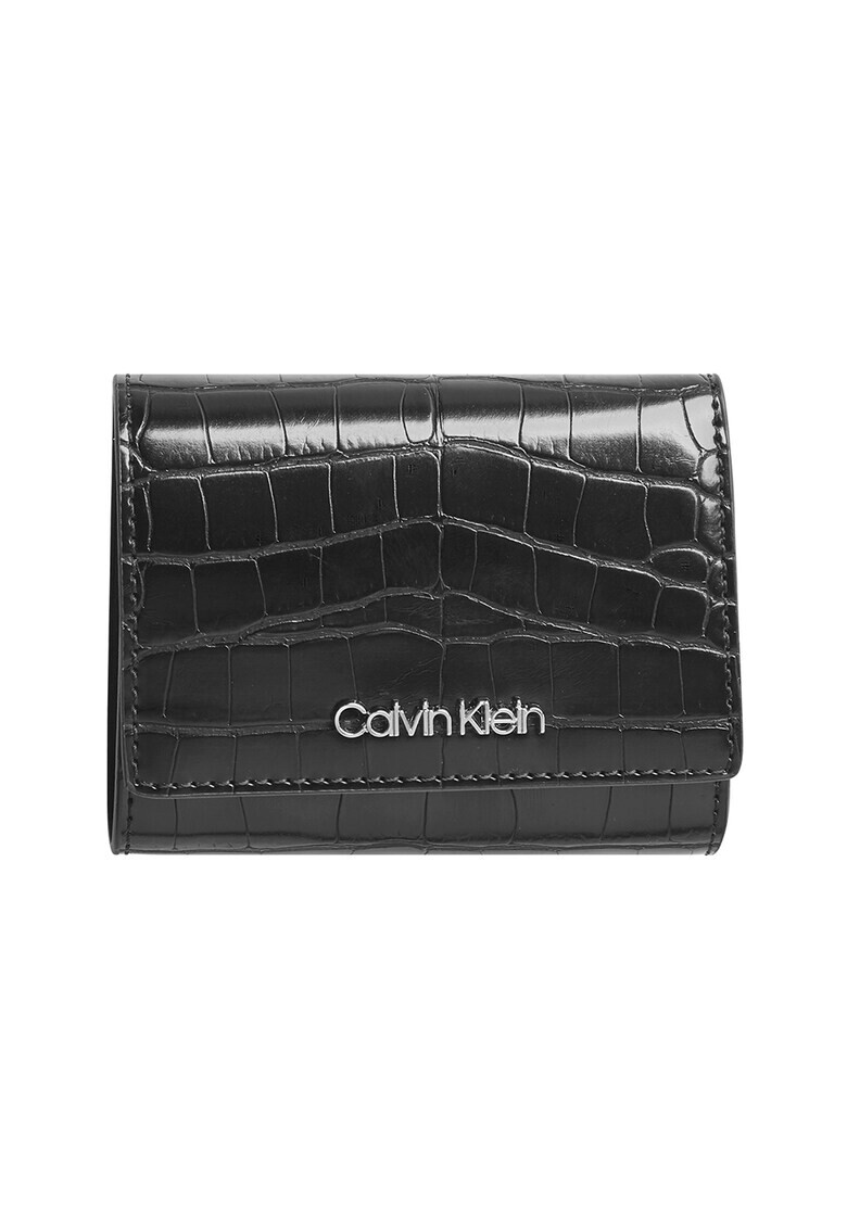 CALVIN KLEIN Portofel cu model reptila si logo - Pled.ro