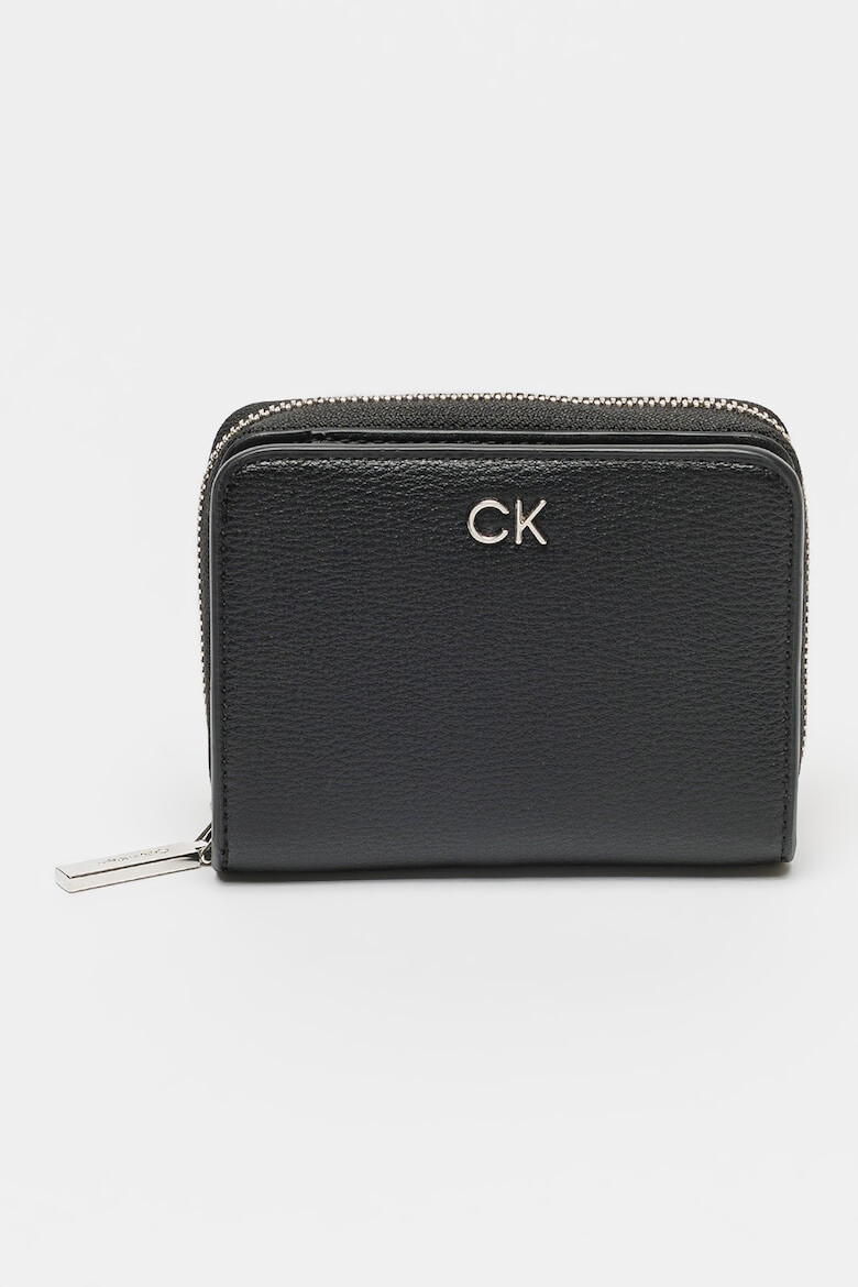 CALVIN KLEIN Portofel de piele ecologica cu accesoriu logo - Pled.ro