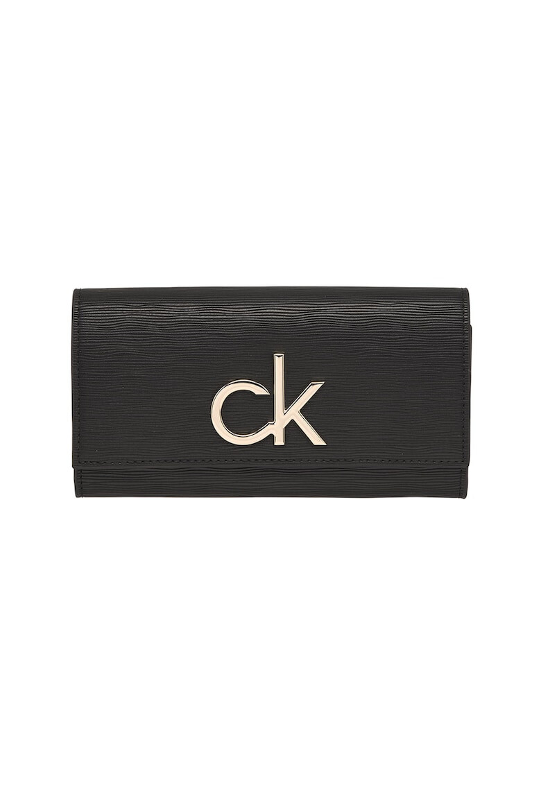 CALVIN KLEIN Portofel de piele ecologica cu aplicatie logo metalica - Pled.ro