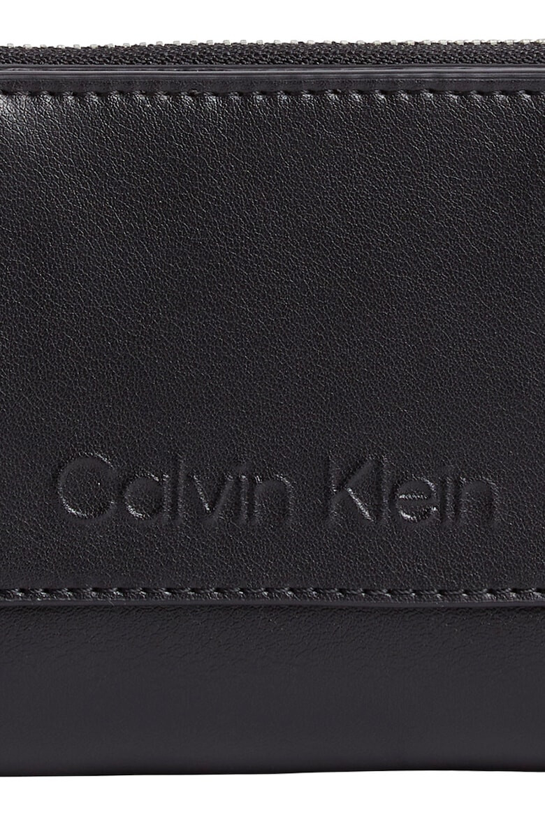 CALVIN KLEIN Portofel de piele ecologica cu fermoar - Pled.ro