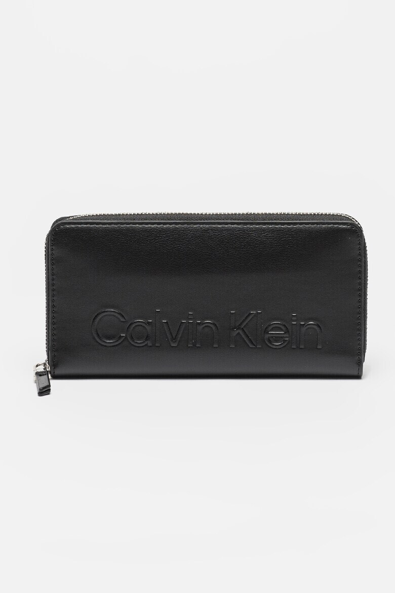 CALVIN KLEIN Portofel de piele ecologica cu logo in relief - Pled.ro