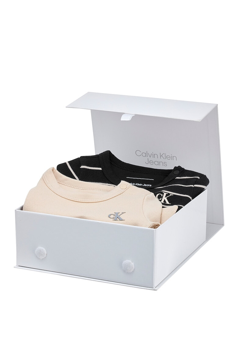 CALVIN KLEIN Set de body-uri din amestec de bumbac organic cu imprimeu - 2 piese - Pled.ro