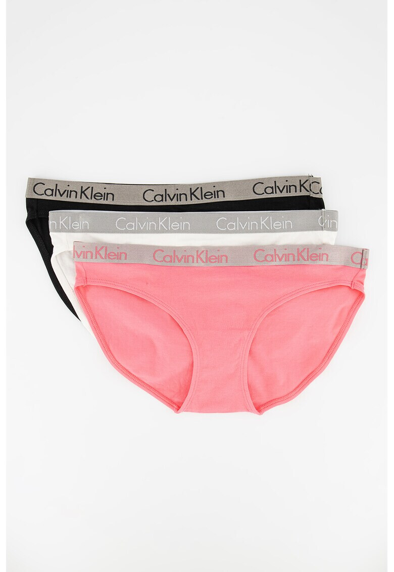 CALVIN KLEIN Set de chiloti cu banda logo in talie - 3 perechi - Pled.ro