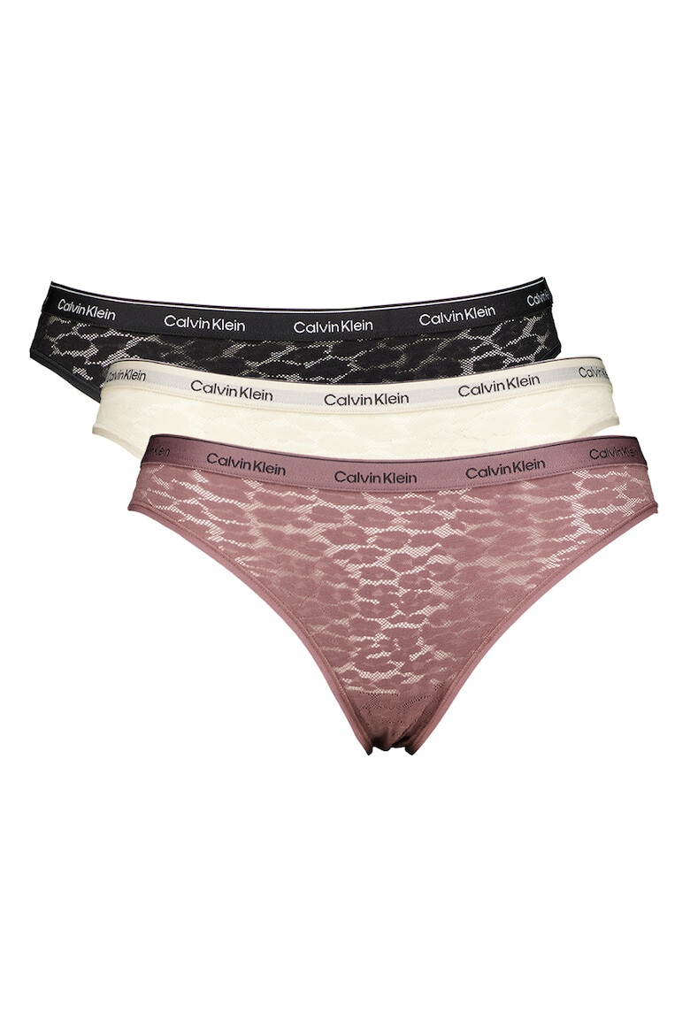 CALVIN KLEIN Set de chiloti cu banda logo in talie - 3 perechi - Pled.ro