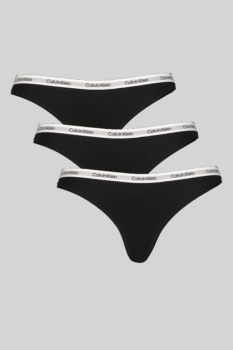 CALVIN KLEIN Set de chiloti tanga - 3 perechi - Pled.ro