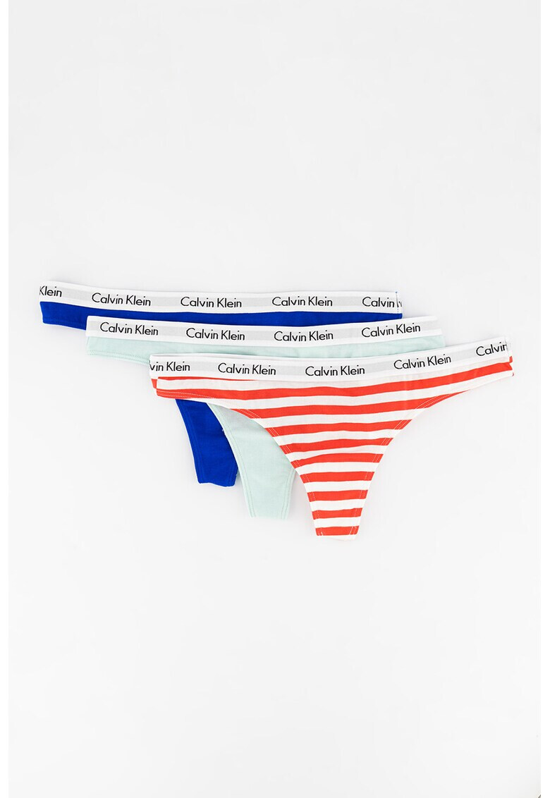 CALVIN KLEIN Set de chiloti tanga - 3 perechi - Pled.ro