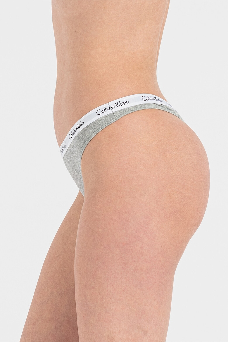 CALVIN KLEIN Set de chiloti tanga cu banda elastica - 5 perechi - Pled.ro