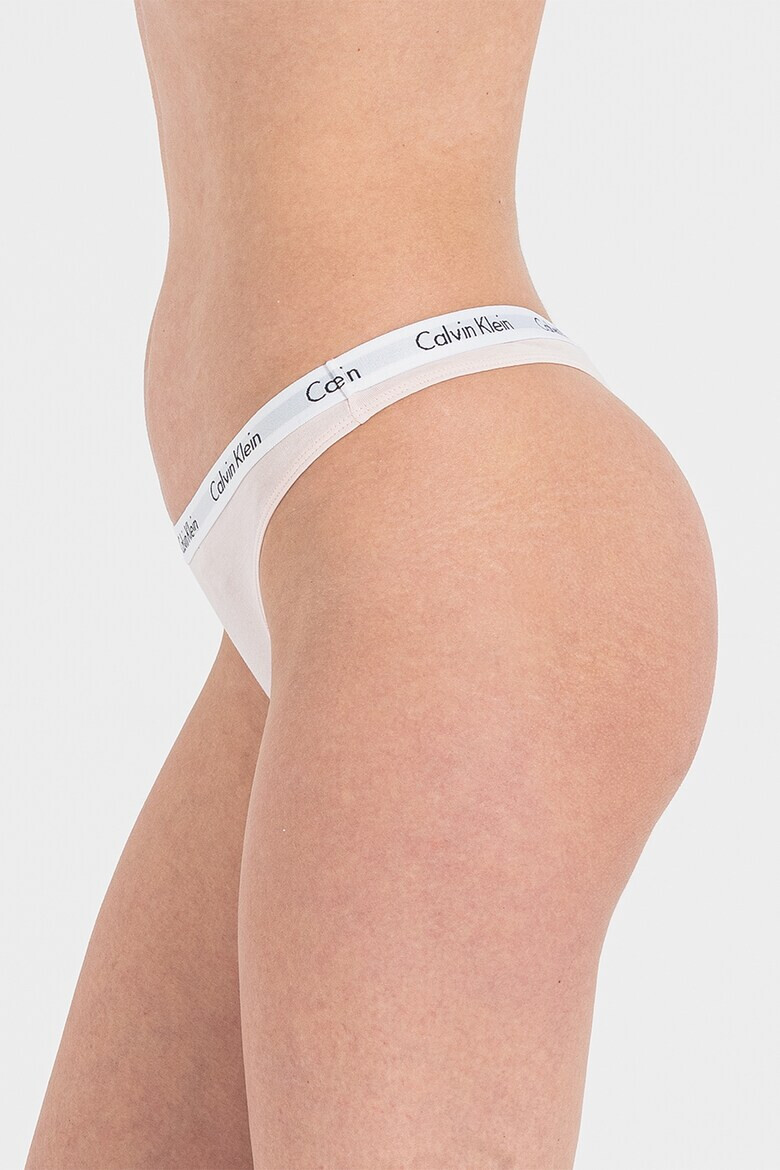 CALVIN KLEIN Set de chiloti tanga cu banda elastica - 5 perechi - Pled.ro