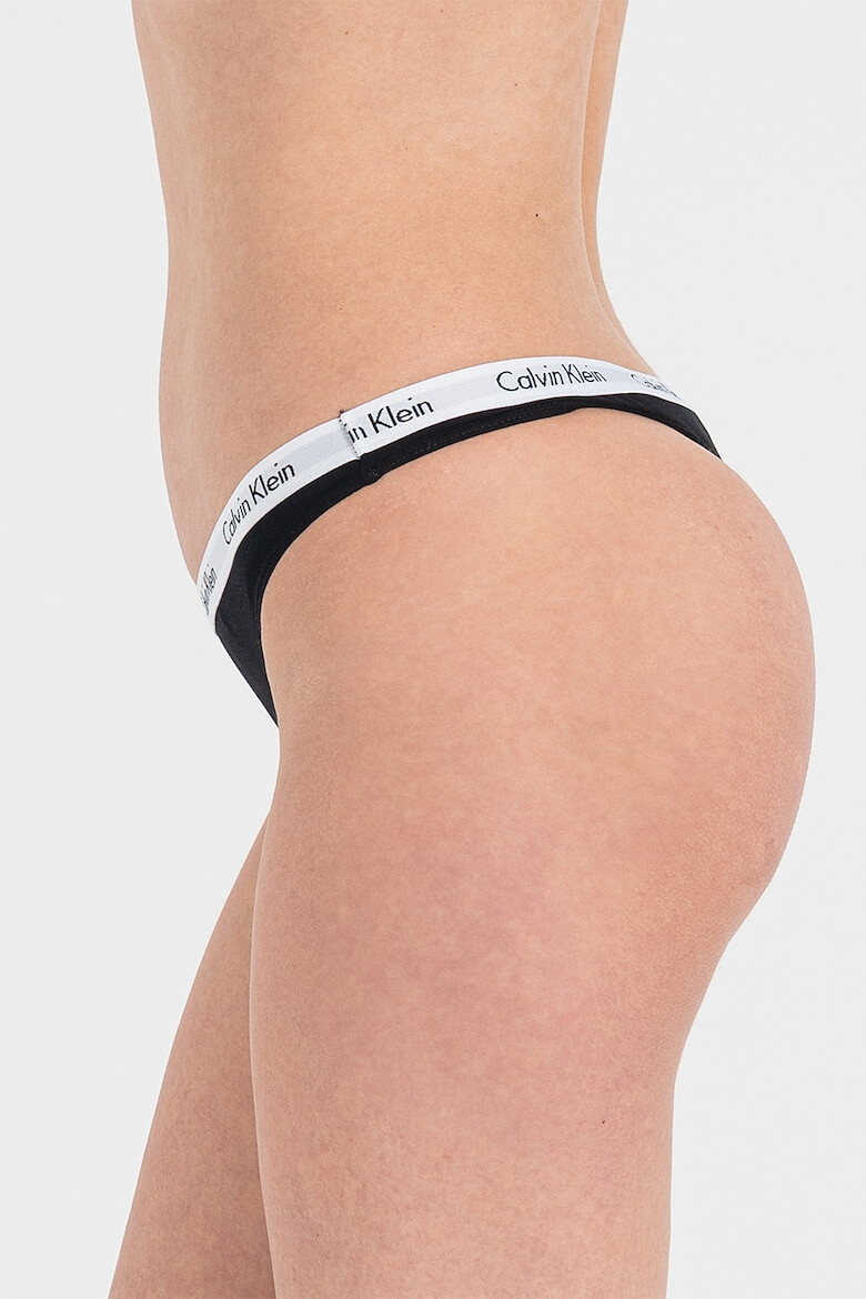 CALVIN KLEIN Set de chiloti tanga cu banda elastica - 5 perechi - Pled.ro