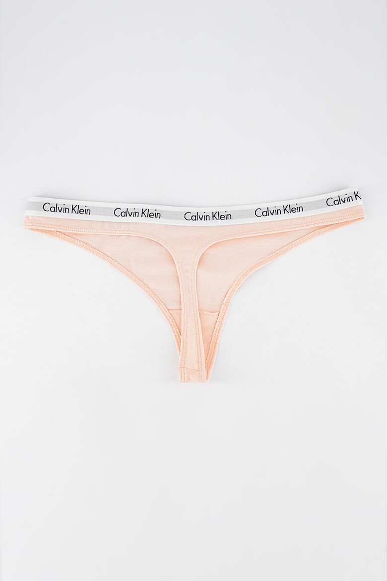 CALVIN KLEIN Set de chiloti tanga cu banda elastica - 5 perechi - Pled.ro