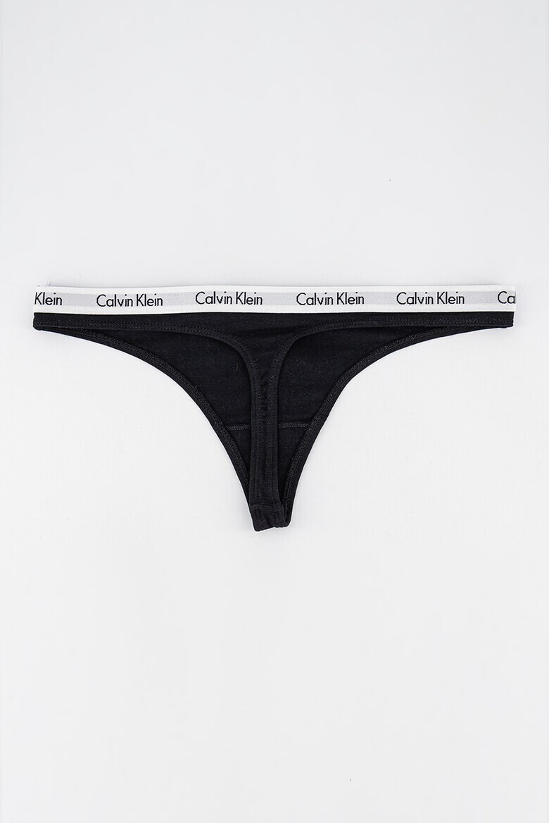 CALVIN KLEIN Set de chiloti tanga cu banda elastica - 5 perechi - Pled.ro