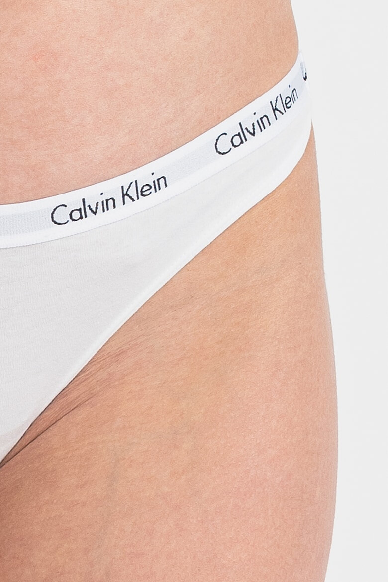 CALVIN KLEIN Set de chiloti tanga cu banda elastica - 5 perechi - Pled.ro