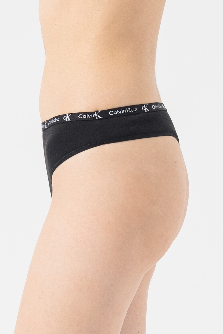 CALVIN KLEIN Set de chiloti tanga cu banda logo in talie- 2 perechi - Pled.ro