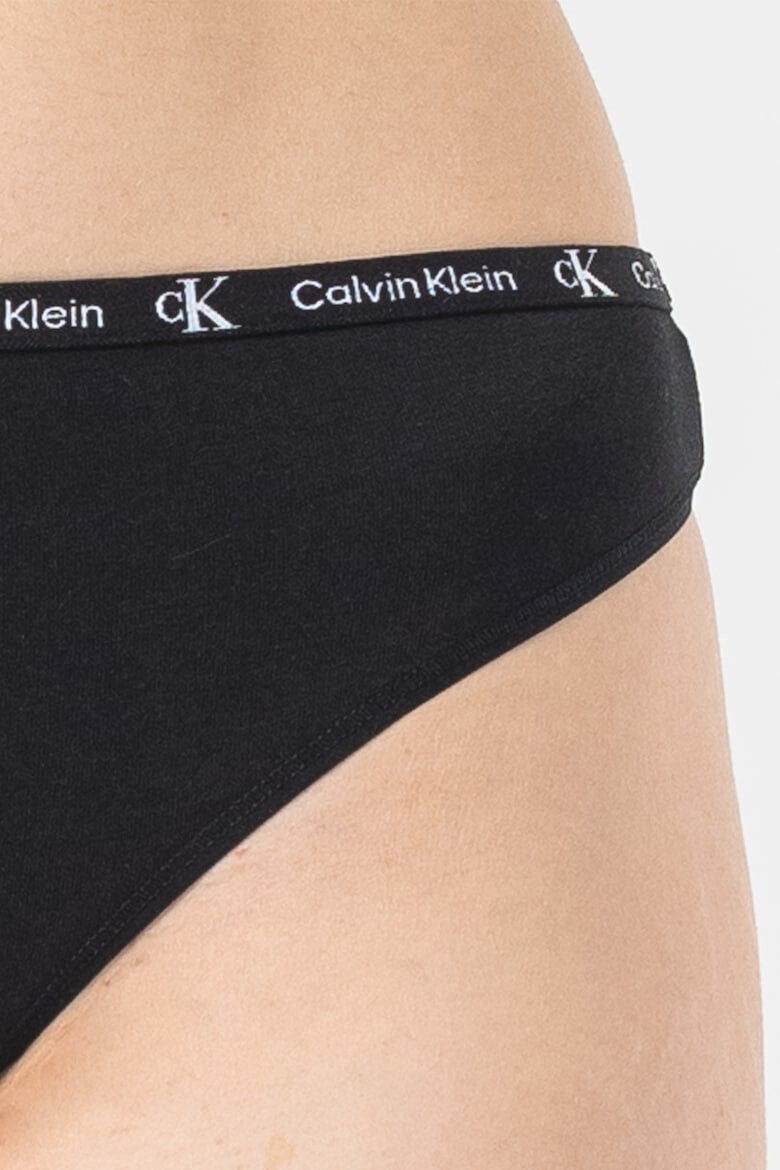 CALVIN KLEIN Set de chiloti tanga cu banda logo in talie- 2 perechi - Pled.ro