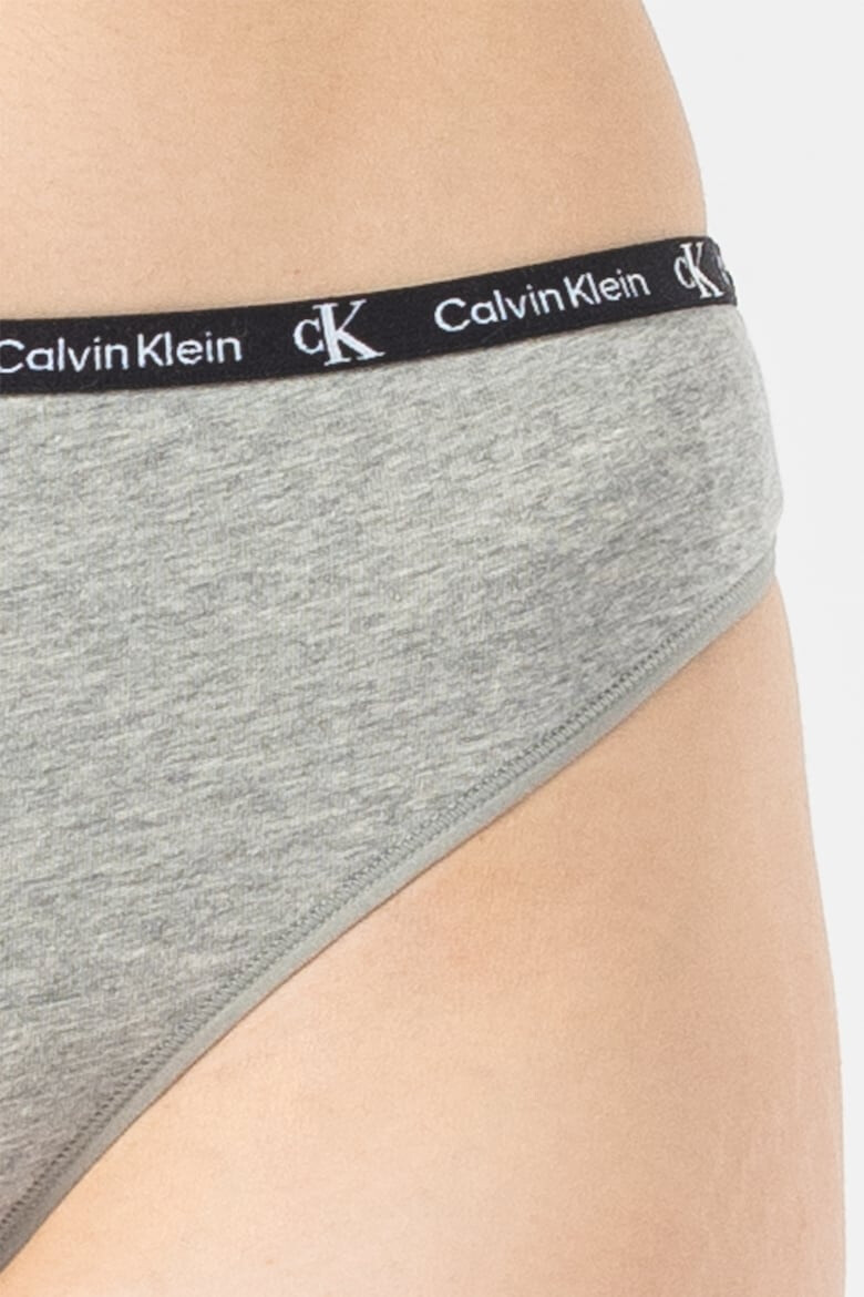 CALVIN KLEIN Set de chiloti tanga cu banda logo in talie- 2 perechi - Pled.ro