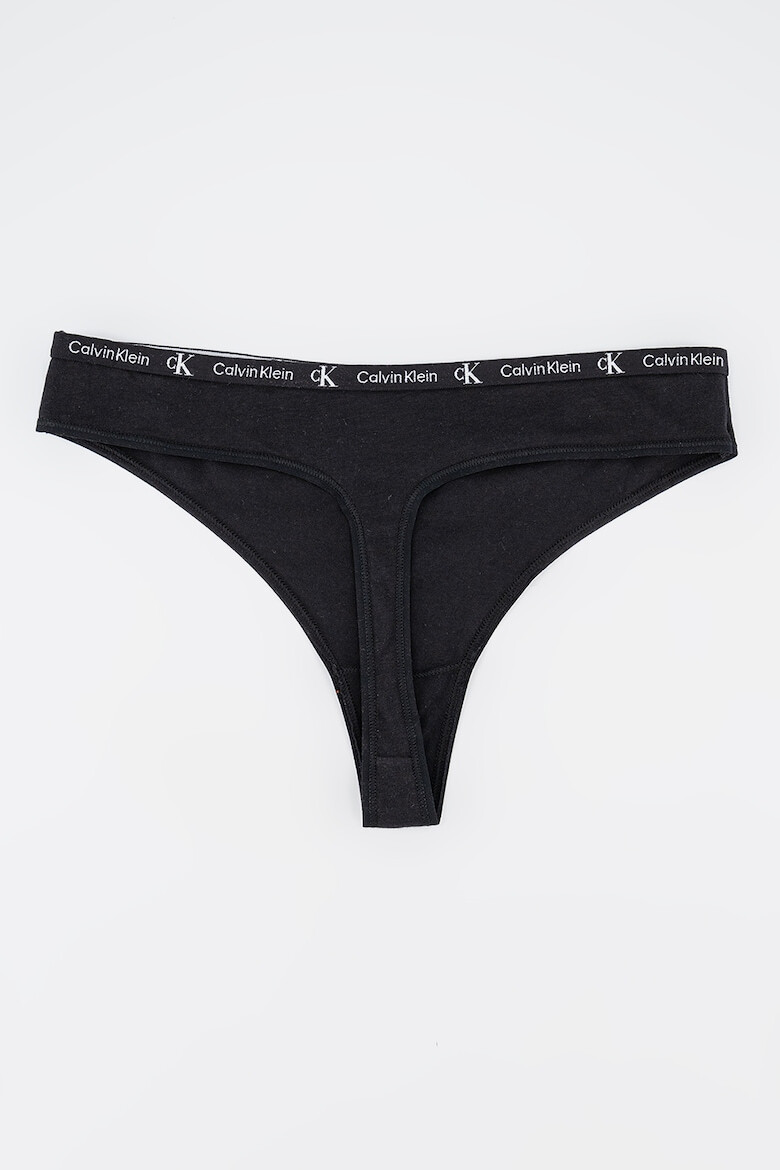 CALVIN KLEIN Set de chiloti tanga cu banda logo in talie- 2 perechi - Pled.ro