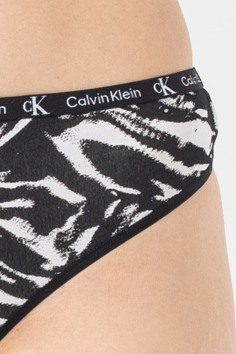 CALVIN KLEIN Set de chiloti tanga cu banda logo in talie- 2 perechi - Pled.ro