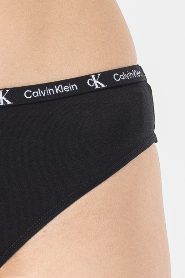 CALVIN KLEIN Set de chiloti tanga cu banda logo in talie- 2 perechi - Pled.ro