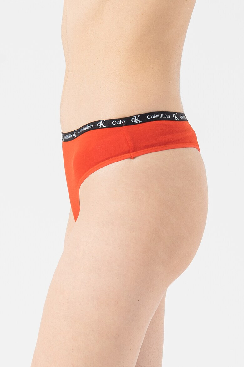 CALVIN KLEIN Set de chiloti tanga cu banda logo in talie - 7 piese - Pled.ro