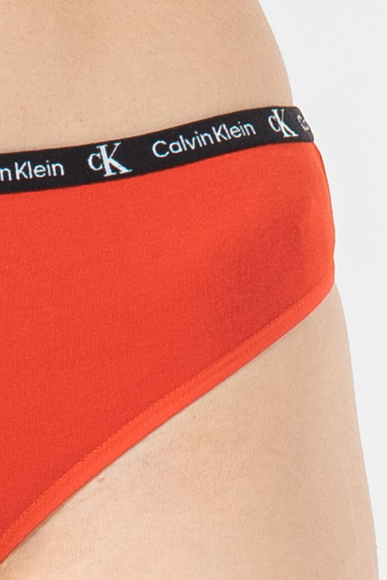 CALVIN KLEIN Set de chiloti tanga cu banda logo in talie - 7 piese - Pled.ro