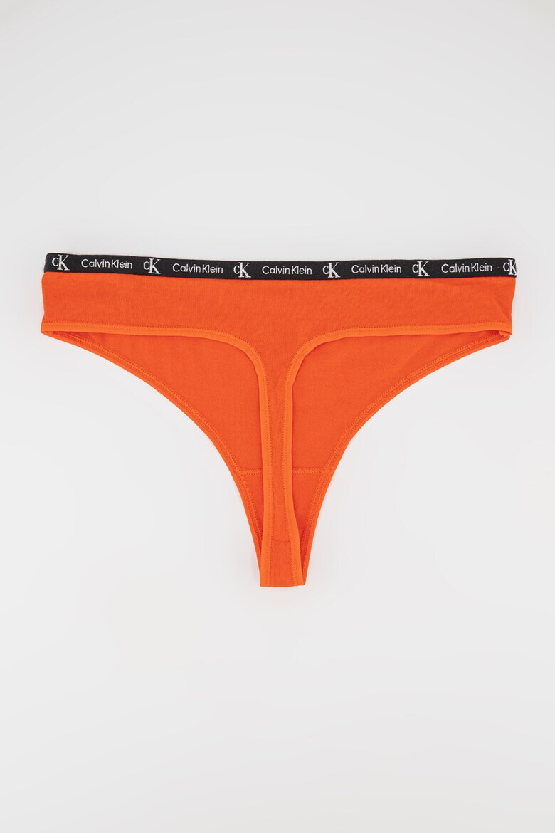 CALVIN KLEIN Set de chiloti tanga cu banda logo in talie - 7 piese - Pled.ro