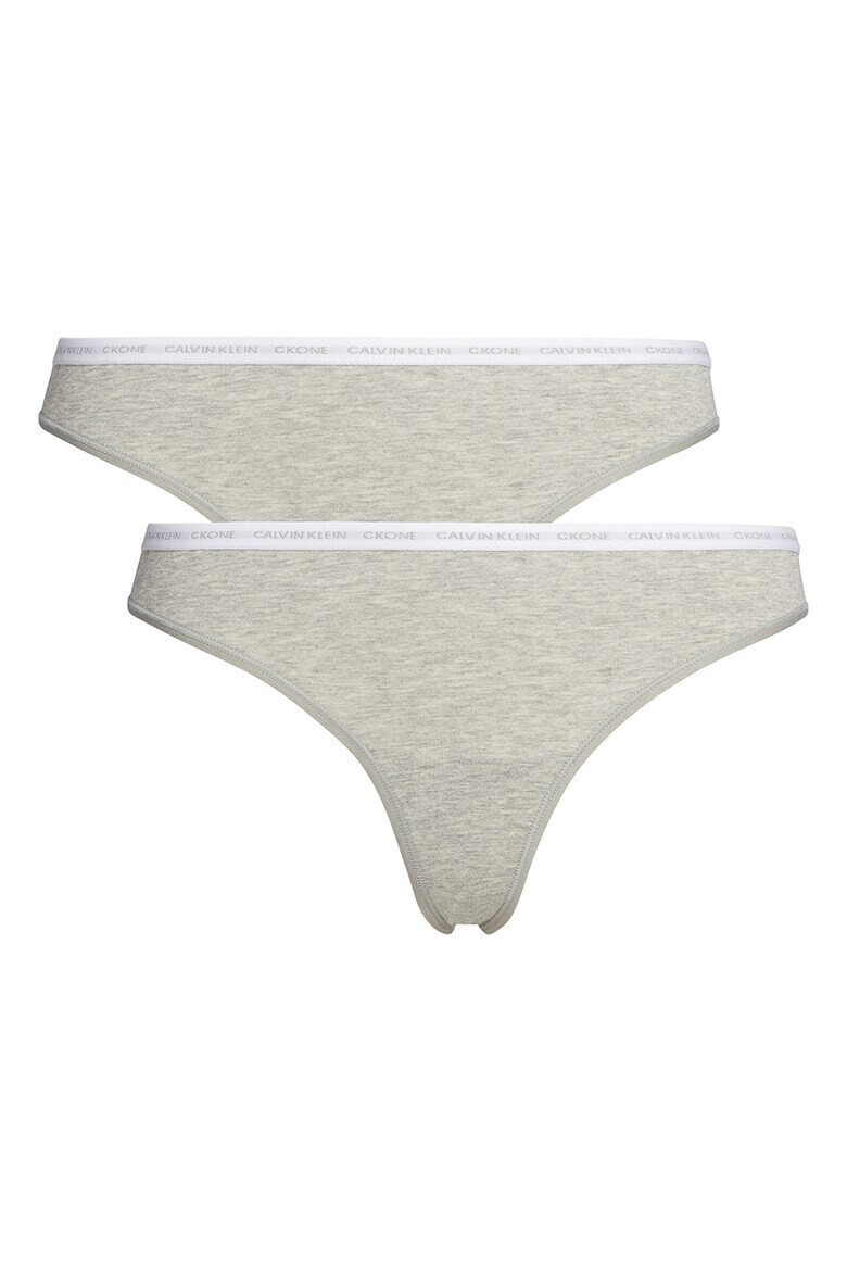 CALVIN KLEIN Set de chiloti tanga din amestec de bumbac - 2 perechi - Pled.ro