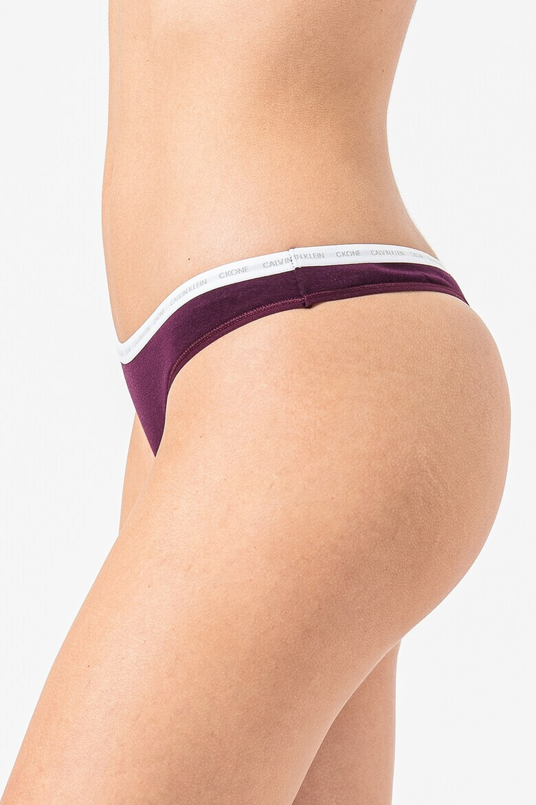 CALVIN KLEIN Set de chiloti tanga din amestec de bumbac - 2 perechi - Pled.ro