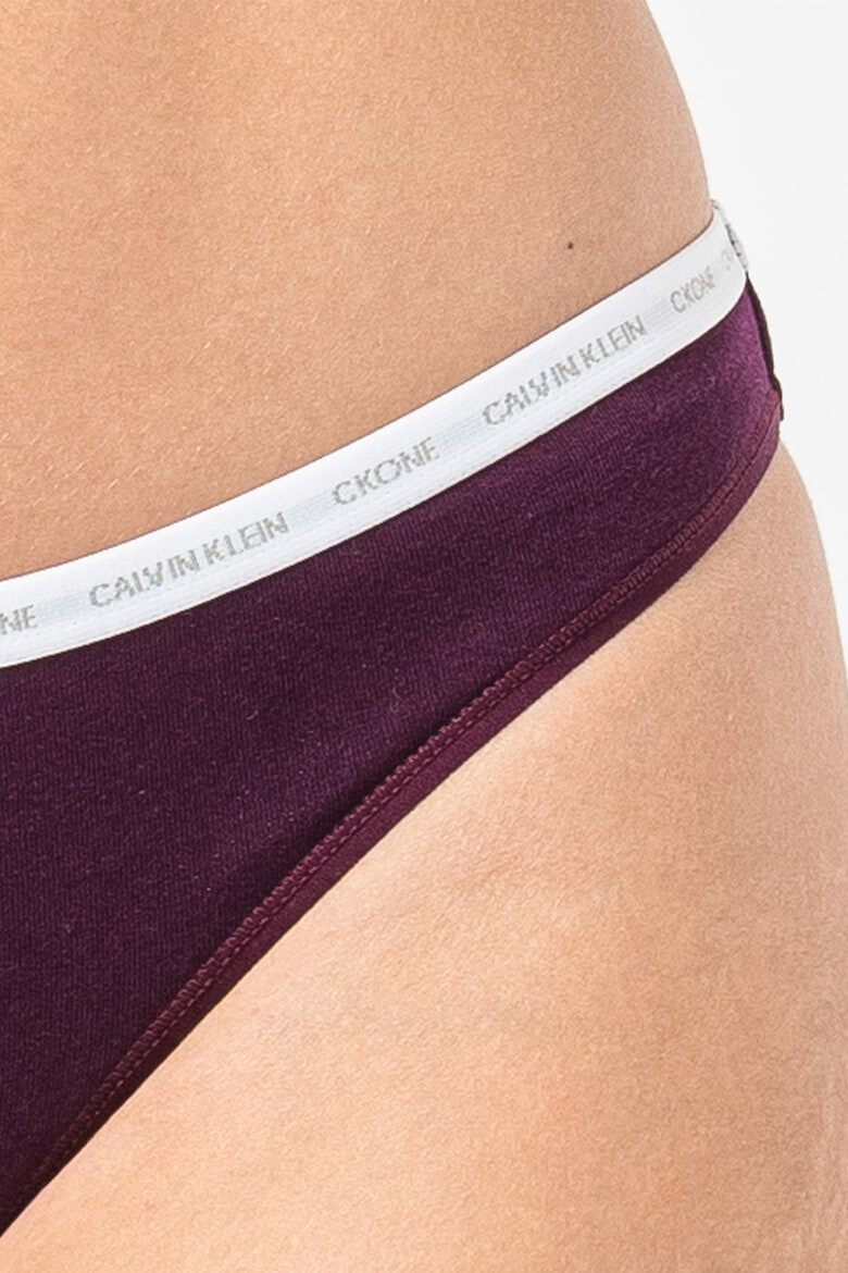 CALVIN KLEIN Set de chiloti tanga din amestec de bumbac - 2 perechi - Pled.ro