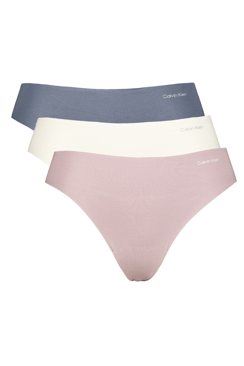 CALVIN KLEIN Set de chiloti tanga fara cusaturi - 3 perechi - Pled.ro