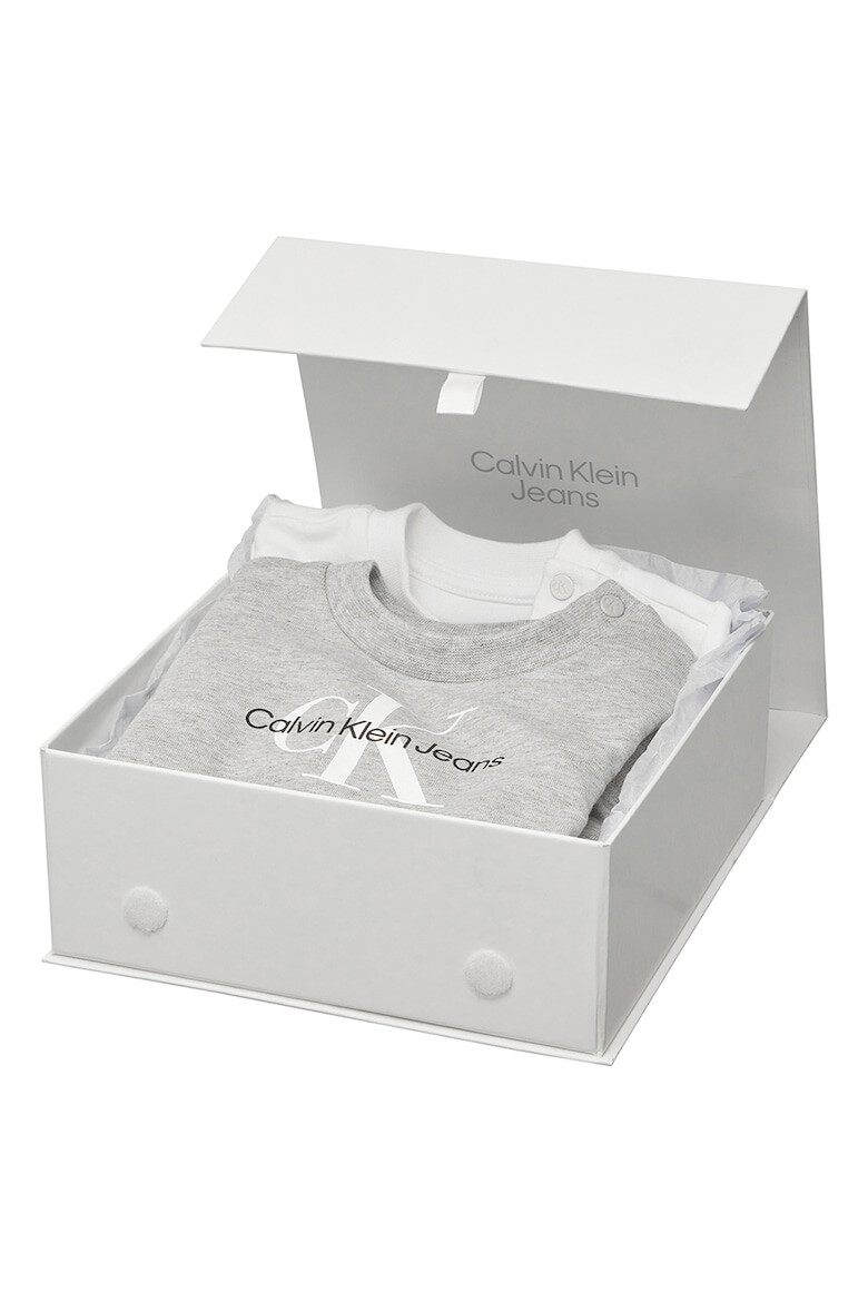 CALVIN KLEIN Set de imbracaminte din amestec de bumbac organic cu imprimeu logo - 3 piese - Pled.ro