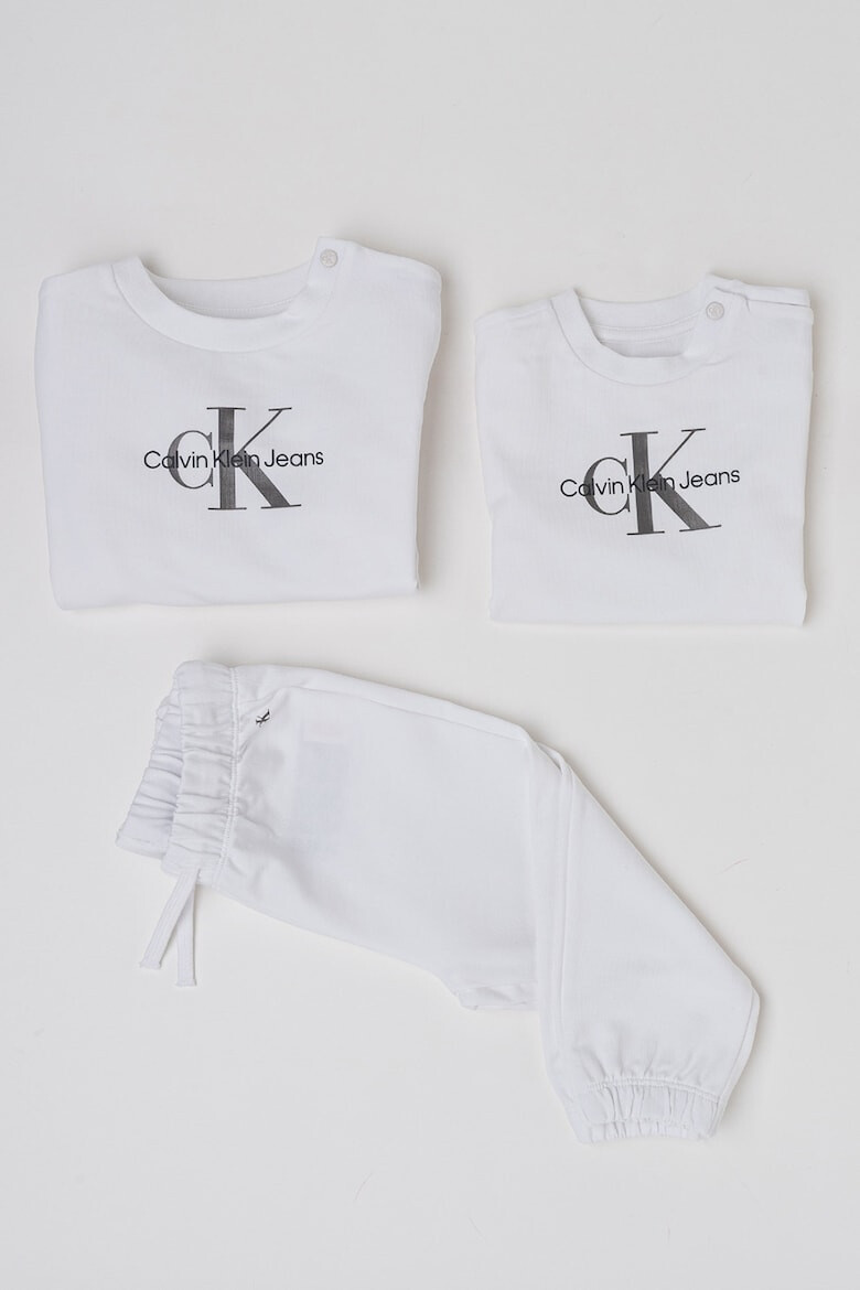 CALVIN KLEIN Set de imbracaminte din amestec de bumbac organic cu imprimeu logo - 3 piese - Pled.ro