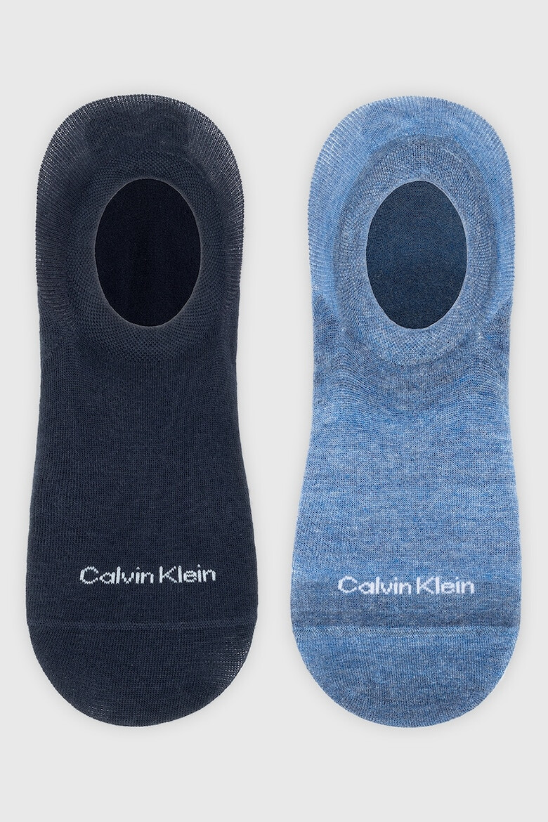 CALVIN KLEIN Set de sosete foarte scurte din amestec de bumbac - 2 piese - Pled.ro