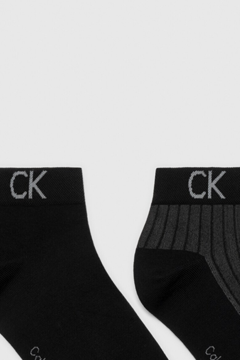 CALVIN KLEIN Set de sosete pana la glezna cu logo - 2 perechi - Pled.ro