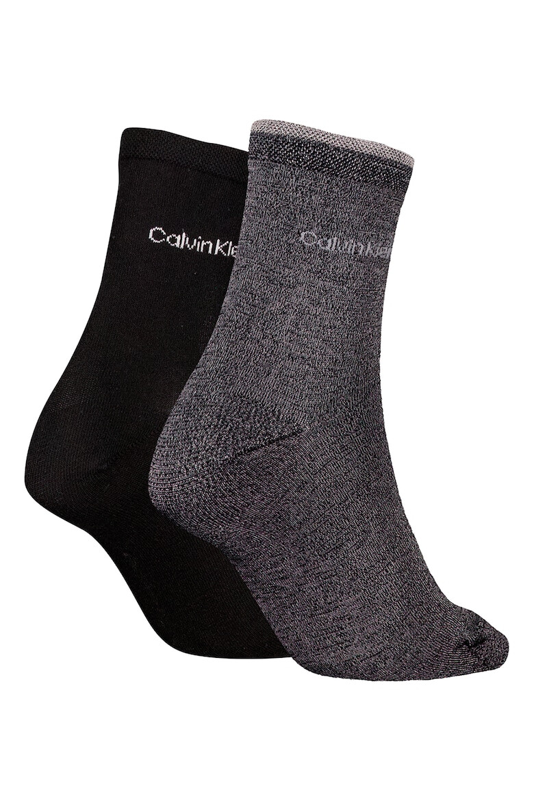 CALVIN KLEIN Set de sosete scurte cu logo - 2 perechi - Pled.ro