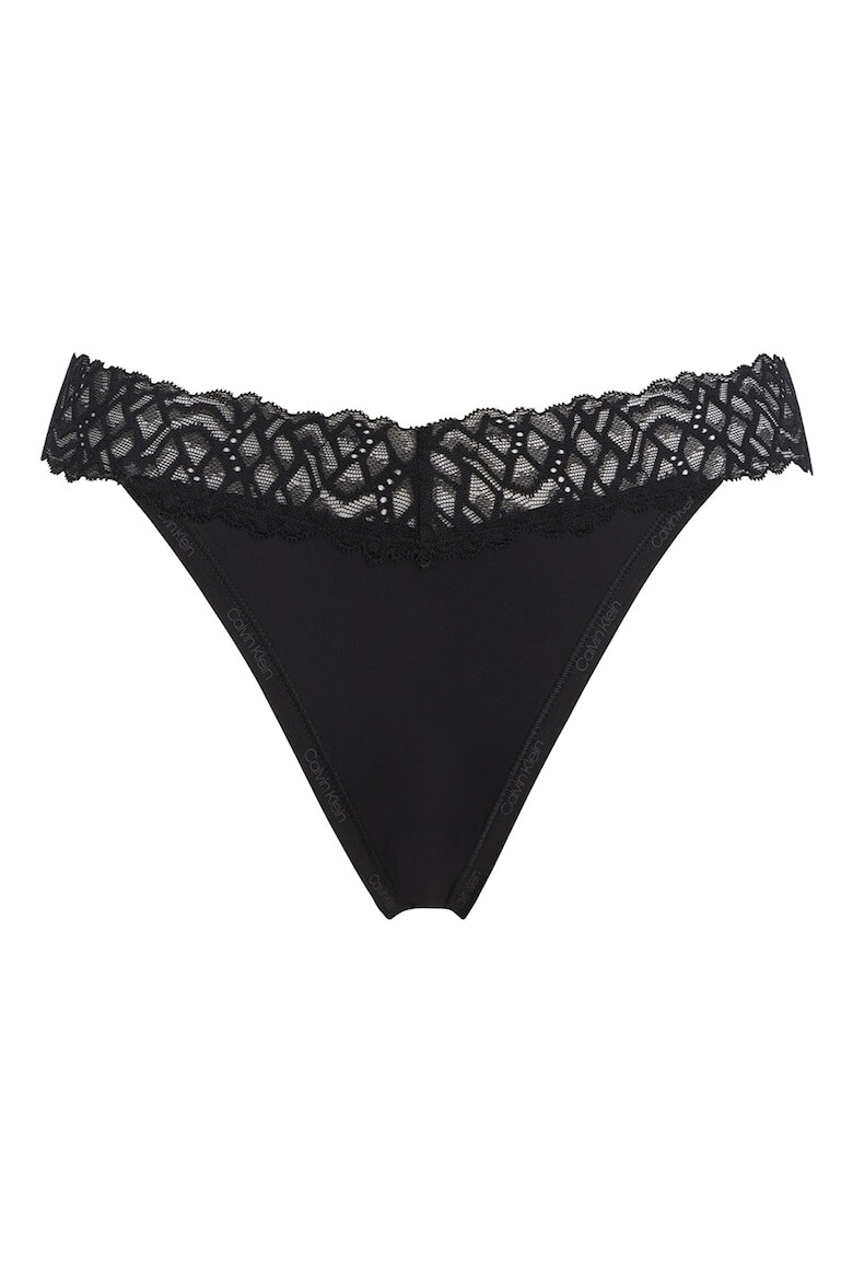 CALVIN KLEIN Slip brazilian cu insertii de dantela - Pled.ro