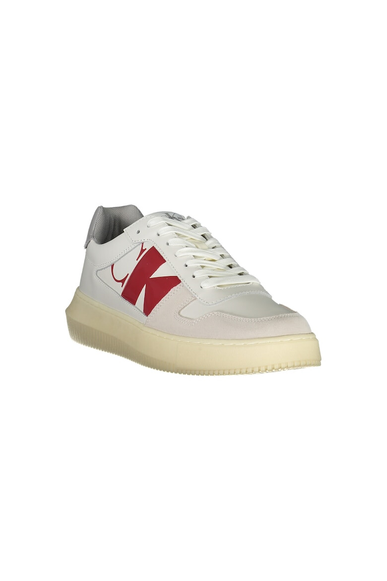 CALVIN KLEIN Sneakers barbati 40% Poliester 40% Piele naturala 20% Poliuretan Alb 28514 - Pled.ro