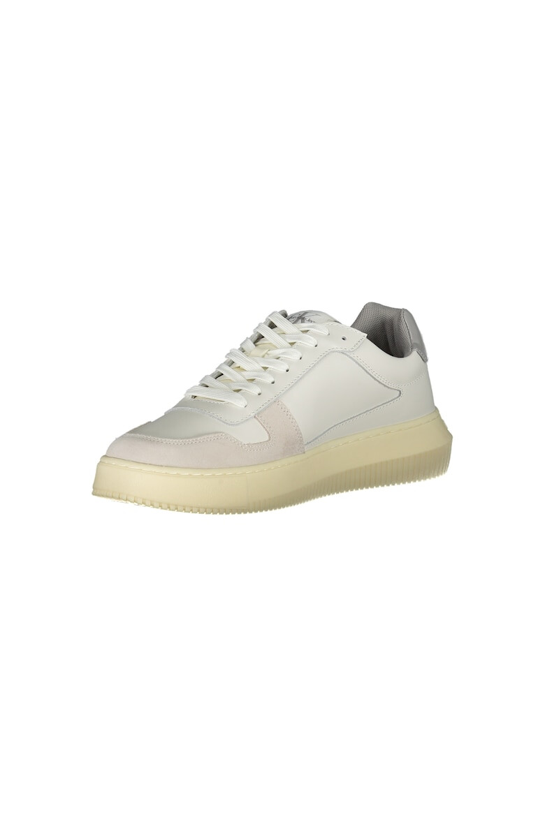 CALVIN KLEIN Sneakers barbati 40% Poliester 40% Piele naturala 20% Poliuretan Alb 28514 - Pled.ro