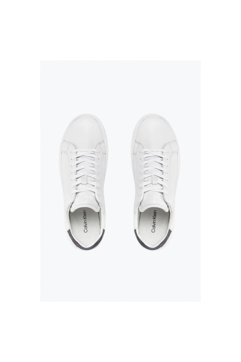 CALVIN KLEIN Sneakers barbati Low Top Lace Up Pet alb - Pled.ro