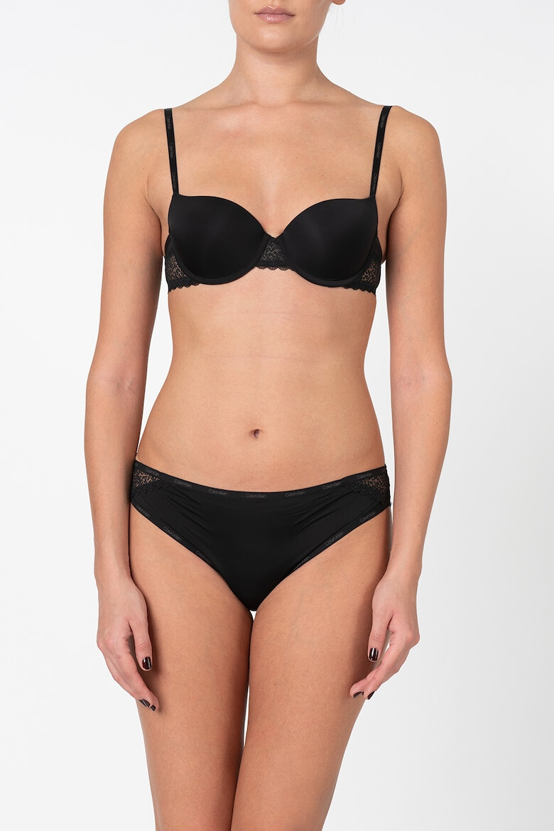 CALVIN KLEIN Sutien balconette cu detalii de dantela - Pled.ro