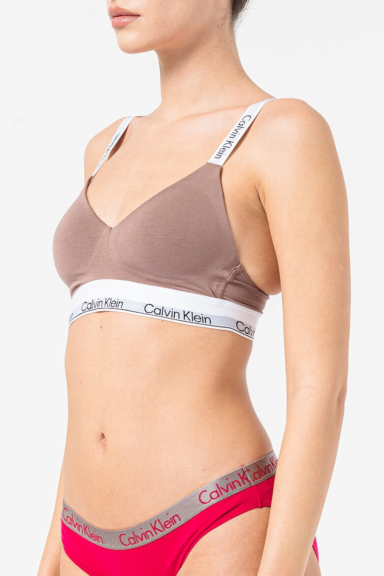 CALVIN KLEIN Sutien cu detalii logo - Pled.ro