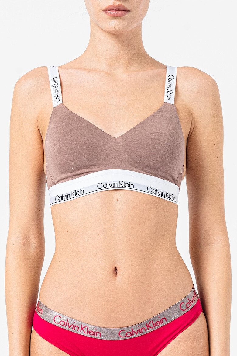 CALVIN KLEIN Sutien cu detalii logo - Pled.ro