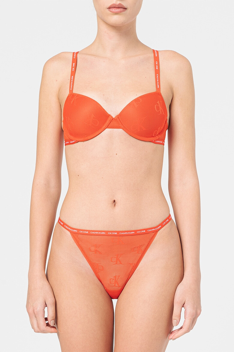 CALVIN KLEIN Sutien cu stratt exterior de plasa - Pled.ro