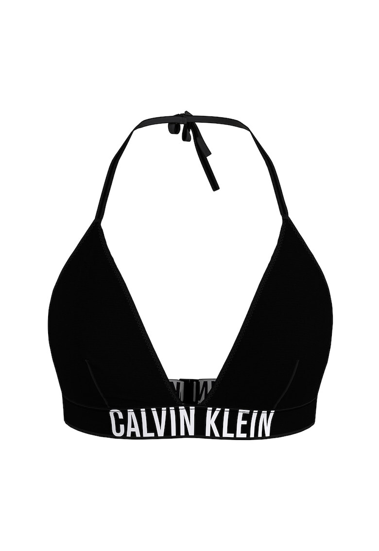 CALVIN KLEIN Sutien de baie cu cupe triunghiulare si logo - Pled.ro