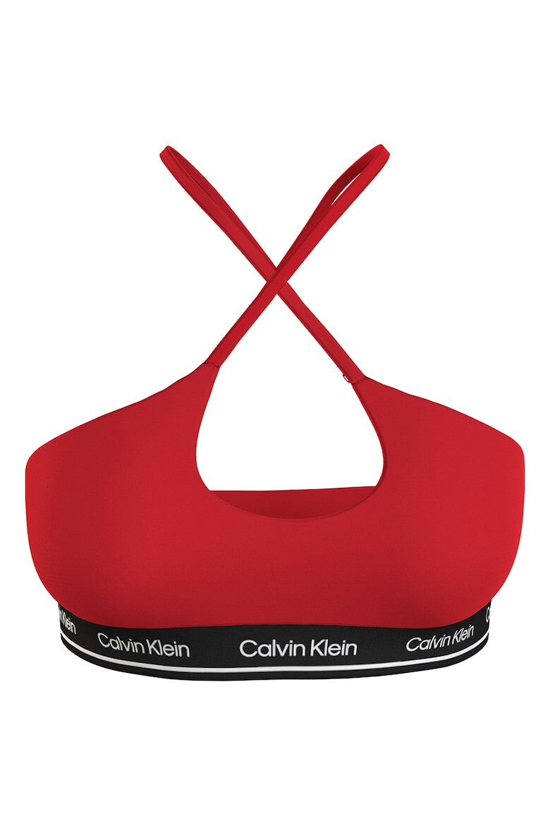 CALVIN KLEIN Sutien de baie cu banda logo - Pled.ro